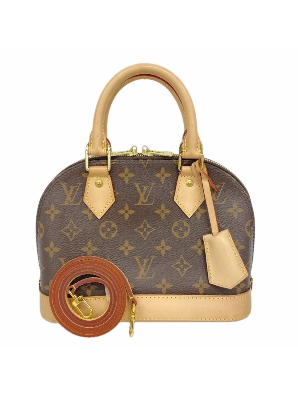 Louis Vuitton Handbag Monogram Alma BB Brown 2-Way Bag